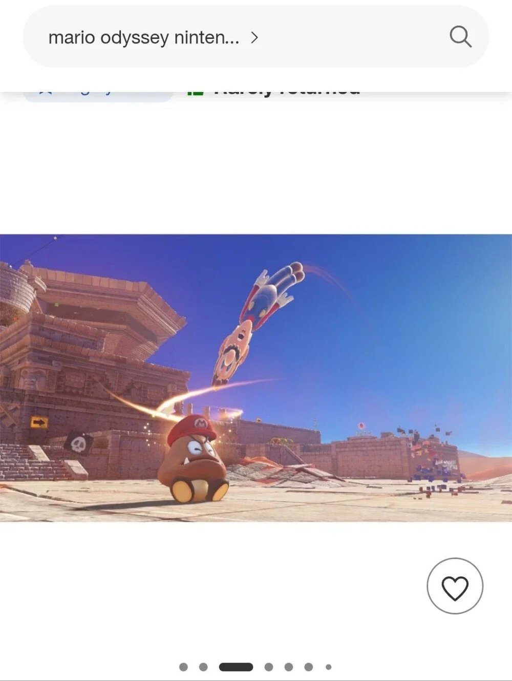 Nintendo Switch Super Mario Odyssey -